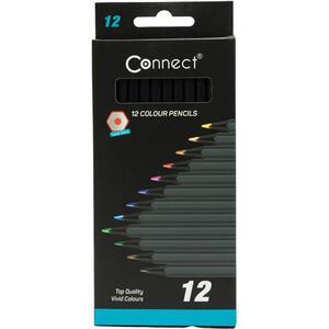 Boje drvene 12boja black Connect blister, 000051701