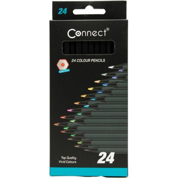 Boje drvene 24boje black Connect blister