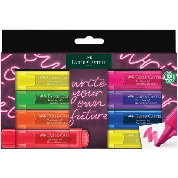 Signir 1-5mm 46 Neon kartonska kutija Faber Castell 254601/8boja blister, 000051541