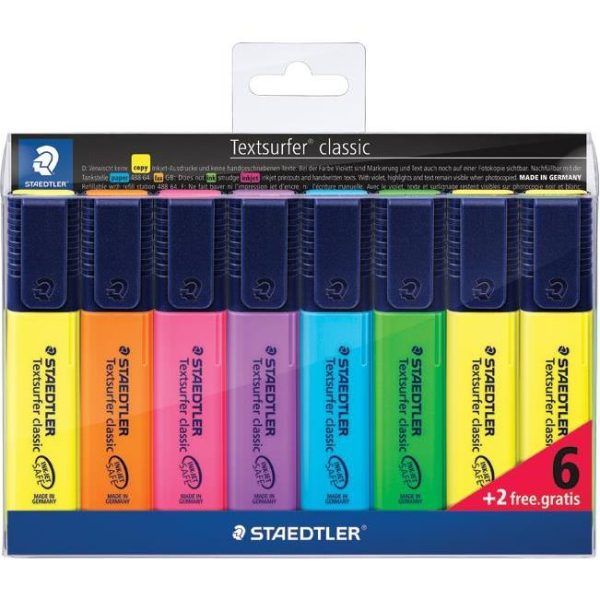 Signir 1-5mm classic Staedtler 364 A WP8 8boja (6+2gratis), 000038539