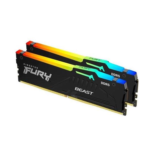 MEM DDR5 32GB (2x16) 5200MHz FURY Beast RGB KF552C40BBAK2-32