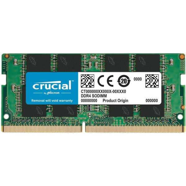 Crucial 16GB DDR4-3200 SODIMM CL22 (8Gbit/16Gbit) Tray, CT16G4SFRA32AT
