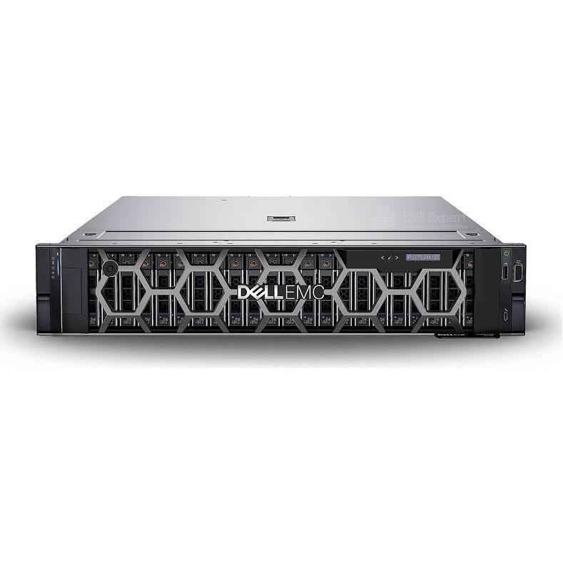 DELL EMC PowerEdge R550, 16x2.5", Intel XS 4310 (2.1G, 12C/24T, 10.4GT/s, 18MB, Turbo, HT (120W)), 32GB RDIMM 3200MT/s, 2.4TB SAS HDD HP, PERC H755, iDRAC9 Enterprise, Dual RPS 1100W, TPM 2.0 V3, BCM