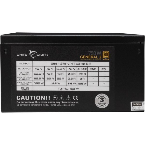 White Shark GPSU-750W GENERAL-2 750W 80+ GOLD Full Modular - Slika 3