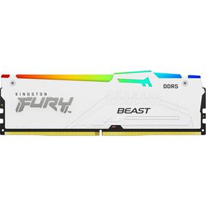 Kingston 32GB 6000MT/s DDR5 CL30 DIMM (Kit of 2) FURY Beast White RGB EXPO, KF560C30BWEAK2-32