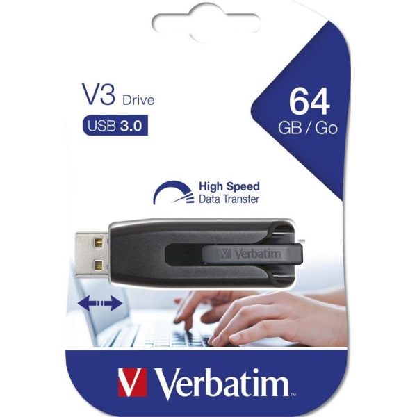 USB stick Verbatim 3.2 #49174 64GB Store 'n' Go V3 black, 49174