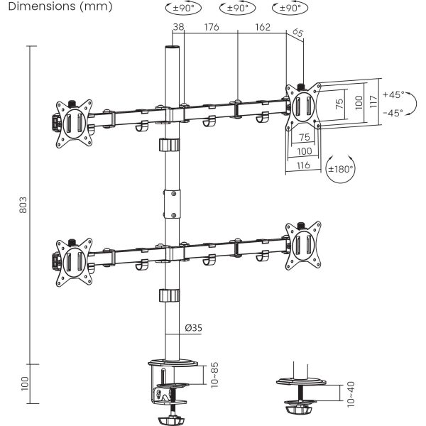 STOLNI STALAK SBOX LCD-352/4-2, LCD-352/4-2 - Slika 5