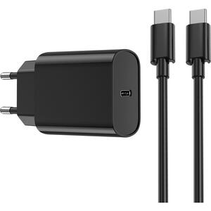 Punjač kućni WIWU Wi-U001 PD 20W 1xUSB-C black + cable USB-C - USB-C
