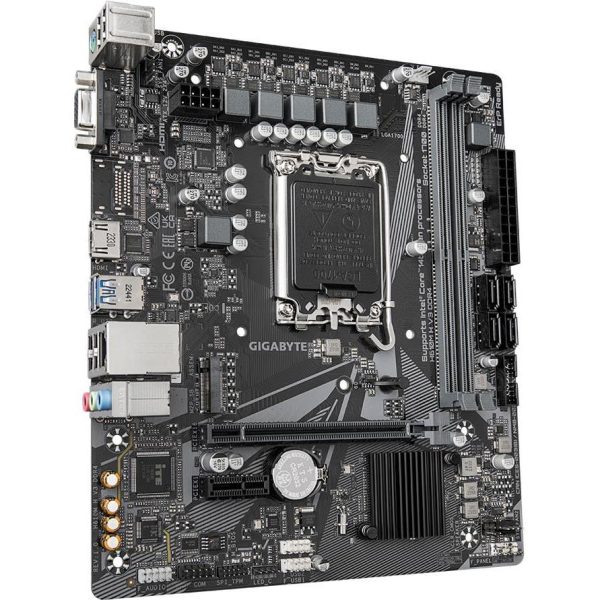 GIGABYTE MB LGA1700 H610 2 x DDR4 1 x M.2 4 x SATA 1 x D-Sub port 1 x HDMI port Micro ATX - Slika 2
