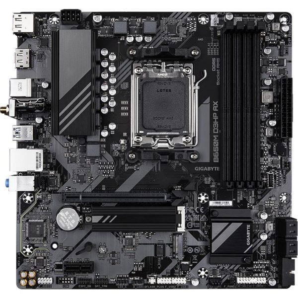 GIGABYTE Mainboard Desktop B650M D3HP (AM5, 4xDDR5, 1xHDMI, 2xDP, 2.5GbE LAN, Wi-Fi 6E 802.11ax, mATX, Retail) - Slika 2