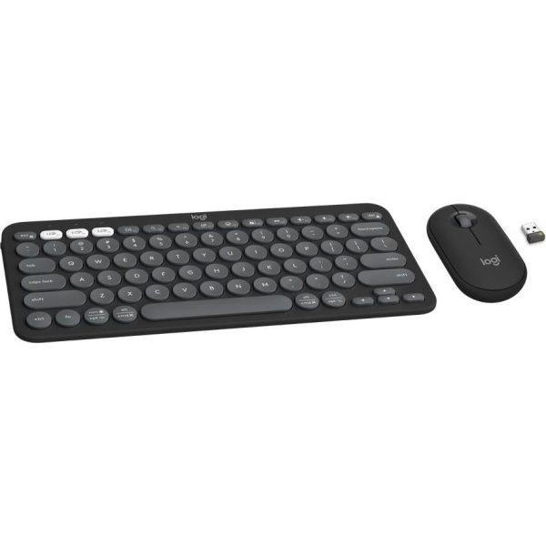 LOGITECH Pebble 2 Bluetooth Keyboard Combo - TONAL GRAPHITE - US INT'L