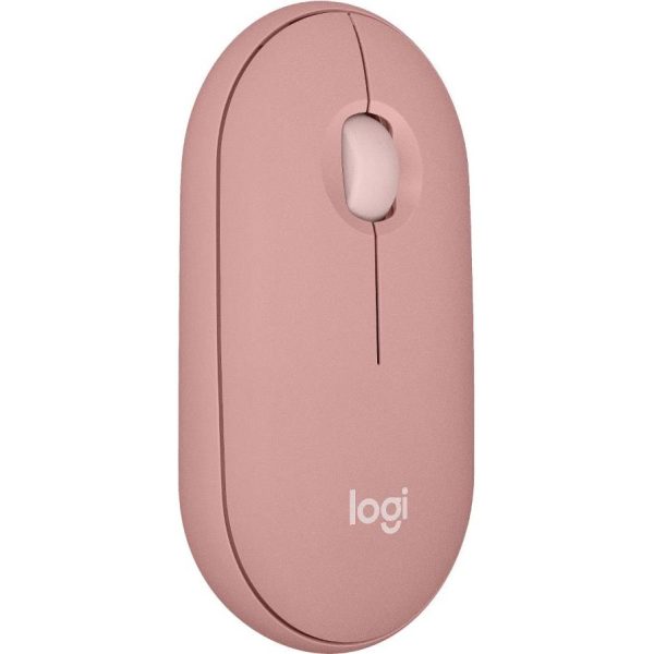 Logitech Pebble M350s, bežični miš, rozi, 910-007014