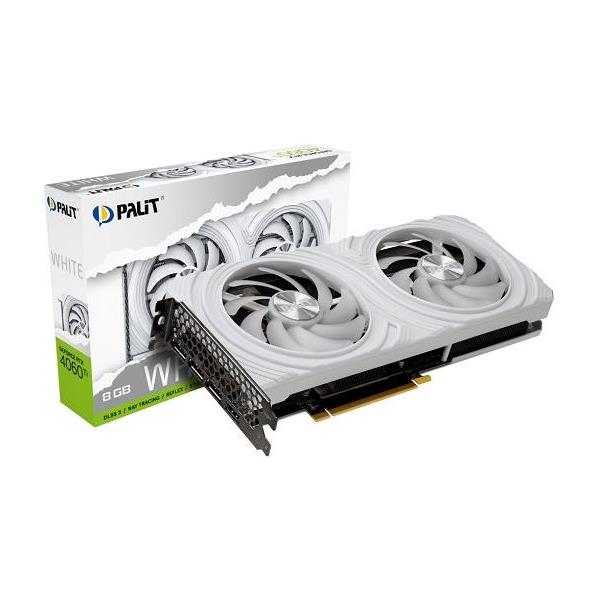 Palit GF RTX4060Ti White, 8GB GDDR6, NE6406T019P1-1048L