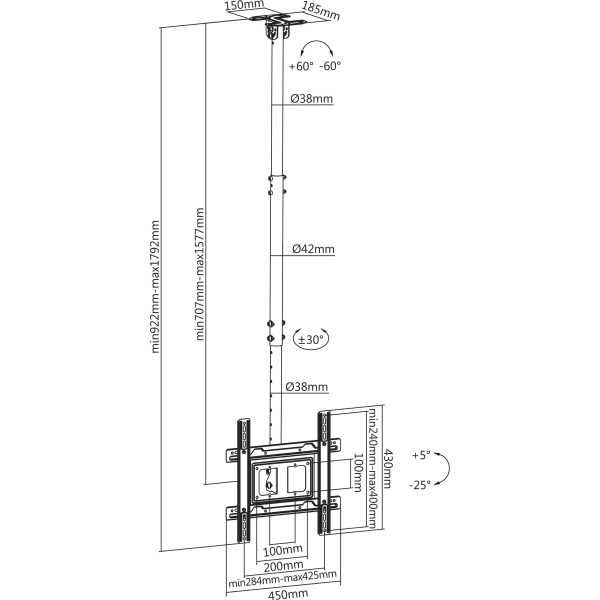 STROPNI STALAK SBOX CPLB-9441 - Slika 2