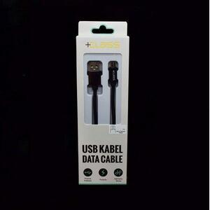 USB KABEL +CLASS USB NA MICRO 1m PLETENI CRNI