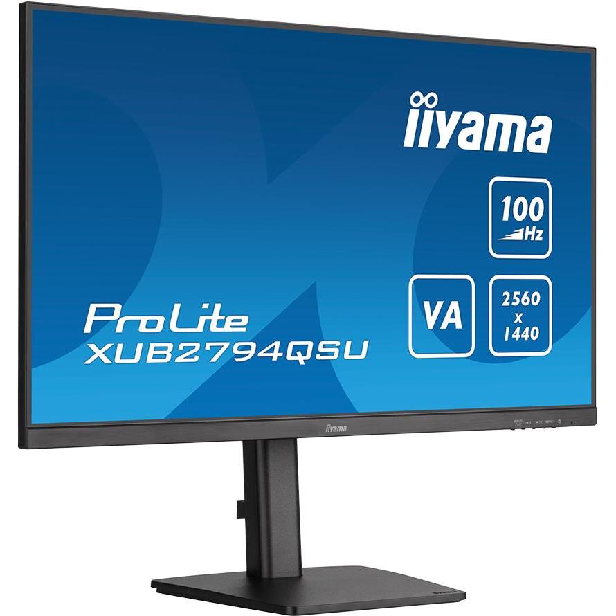 IIYAMA Monitor LED XUB2794HSU-B6 27” Full HD VA 1920 x 1080 @100Hz 250 cd/m2 4000:1 1ms HDMI DP USB Hub height, swivel, tilt, pivot (rotation both sides) - Slika 4