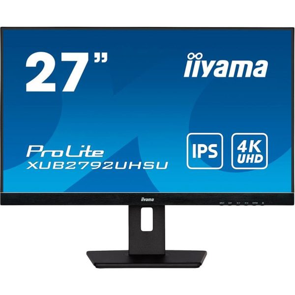 IIYAMA 27" ETE IPS-panel, 3840x2160 UHD, 4ms, 15cm height adj. stand, 300cd/m2, DVI, HDMI, DisplayPort, Speakers, USB-HUB 2x 3.0 - Slika 3