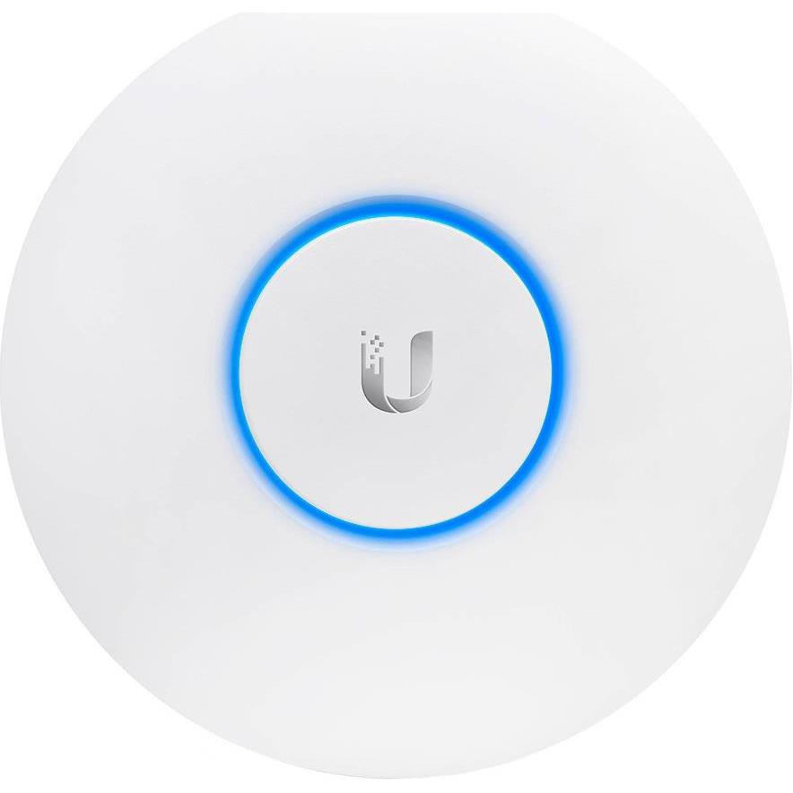 UBIQUITI AC Lite; WiFi 5; 4 spatial streams; 115 m2 (1,250 ft2) coverage; 250+ connected devices; Powered using PoE; GbE uplink.