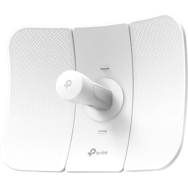 TP-Link CPE710 5 GHz AC867 23 dBi Outdoor CPE, 1 × Gigabit Shielded Ethernet Port, 867 Mbps at 5 GHz, 23 dBi, 30+ km, IP65 Weatherproof, Passive PoE, Centralized Management, Spectrum Analyzer, AP/Clie