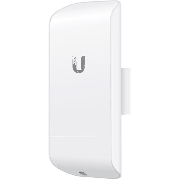 UBIQUITI airMAX NanoStation M2 loco; 2.4 GHz frequency band; Plug-and-play integration with airMAX antennas; 150+ Mbps, range 5+ km, 8.5 dBi.