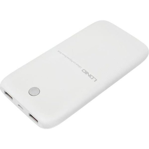 BATERIJA PRENOSIVA LDNIO 10000 mAh PR1009 2*USB ULTRA THIN BIJELA