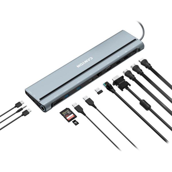 CANYON hub DS-90 14in1 USB-C Space Grey CNS-HDS90 - Slika 2