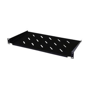 NaviaTec 19" polica za mrežni ormar, 250 mm, 1U, Cantilever, crna