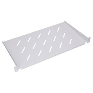 NaviaTec 19" polica za mrežni ormar, 300 mm, 1U, Cantilever, siva