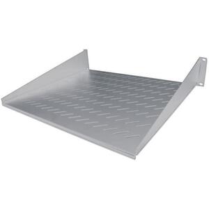NaviaTec 19" polica za mrežni ormar, 300 mm, 2U, Cantilever, siva