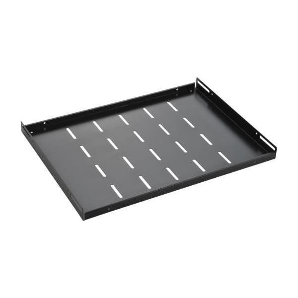 NaviaTec 19" polica za mrežni ormar, 550 mm, 1U, fiksna, crna