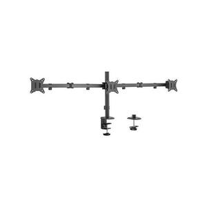 Gembird Adjustable desk 3-display mounting arm (rotate, tilt, swivel), 17”-27”, up to 7 kg