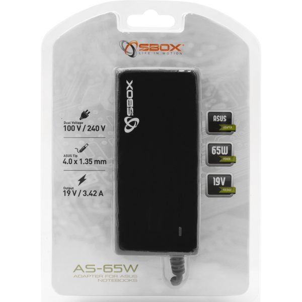 SBOX notebook punjač za ASUS AS-65W/19V-65W