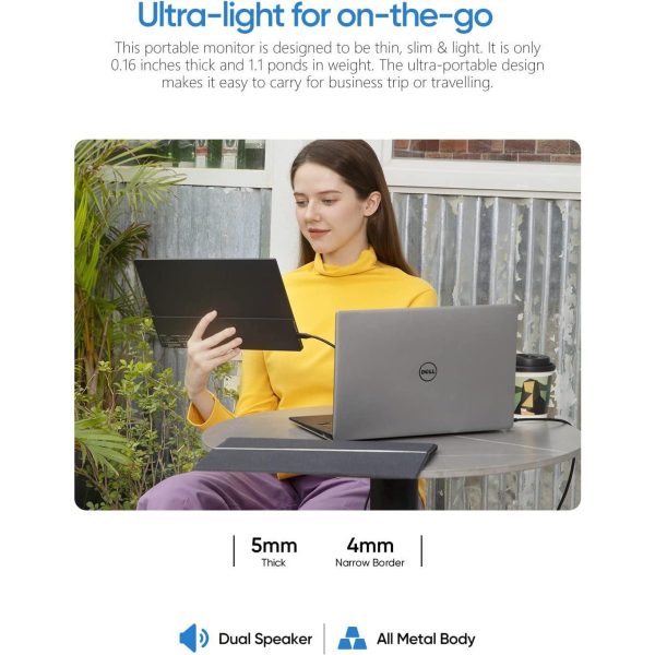 Prijenosni monitor Arzopa 15,6” A1 GAMUT FHD 1080P Portable , 92172102 - Slika 2
