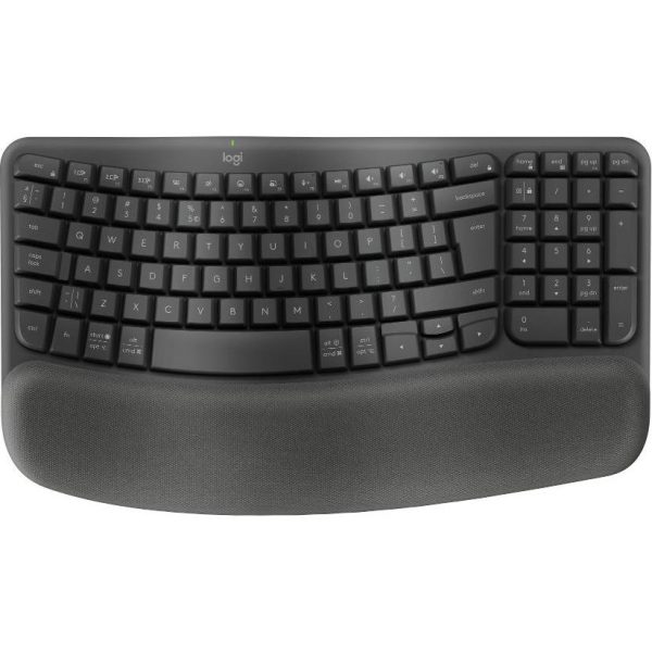 Logitech Wave Keys, ergonomska tipkovnica, grafit