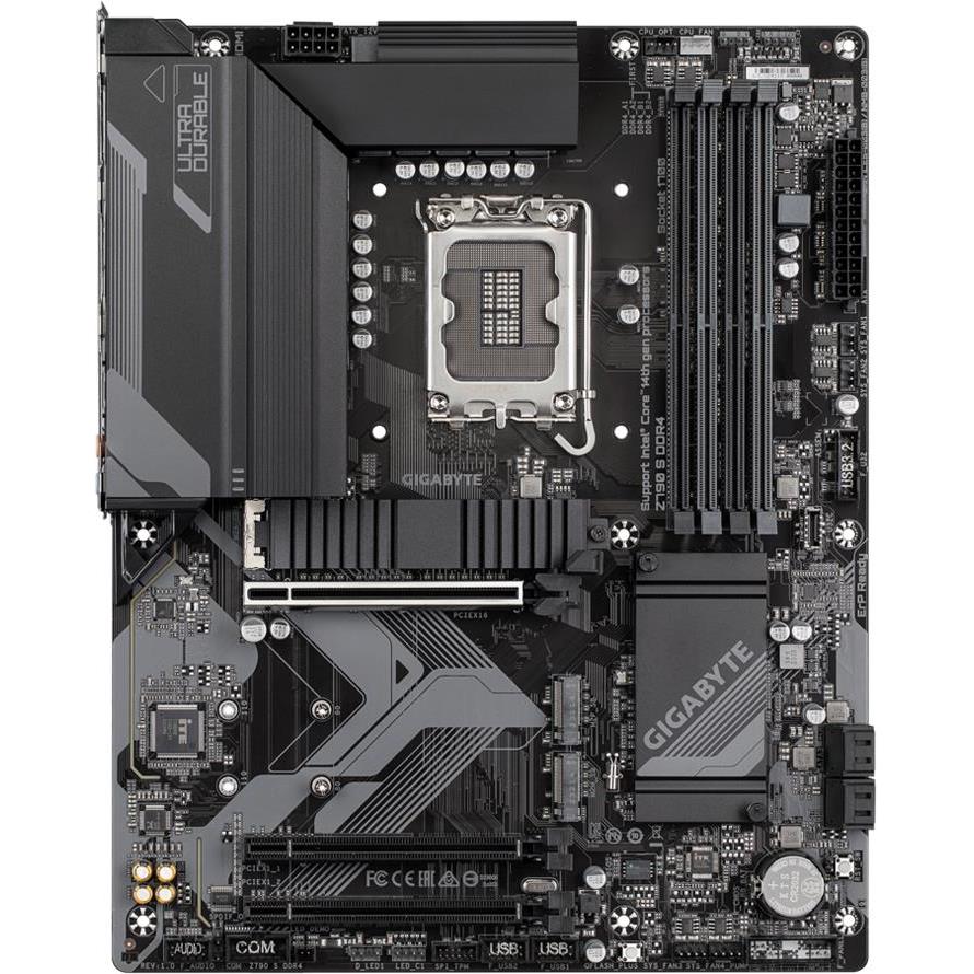 GIGABYTE MB LGA1700 Z790 4 x DDR4 DIMM 1 x DisplayPort 1 x HDMI port 1 x RJ-45 port 3 x M.2 4 x SATA ATX Form Factor - Slika 2