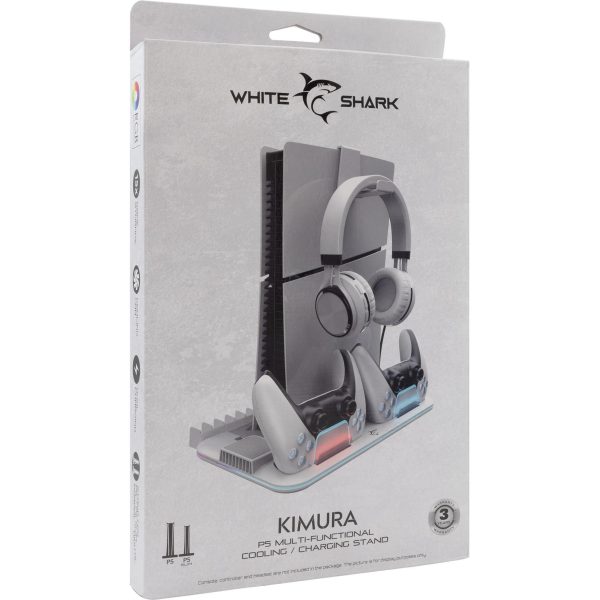White Shark PS5 RASHLADNI STALAK + 2 STALAK ZA PUNJENJE PS5-DZ504 KIMURA-2 - Slika 8