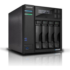 ASUSTOR NAS AS6704T Lockerstor4 Gen2 4x 3.5" 4x M.2 cache 2x 2.5Gbe Celeron QuadCore N5105 2.9GHz 4GB single PSU desktop