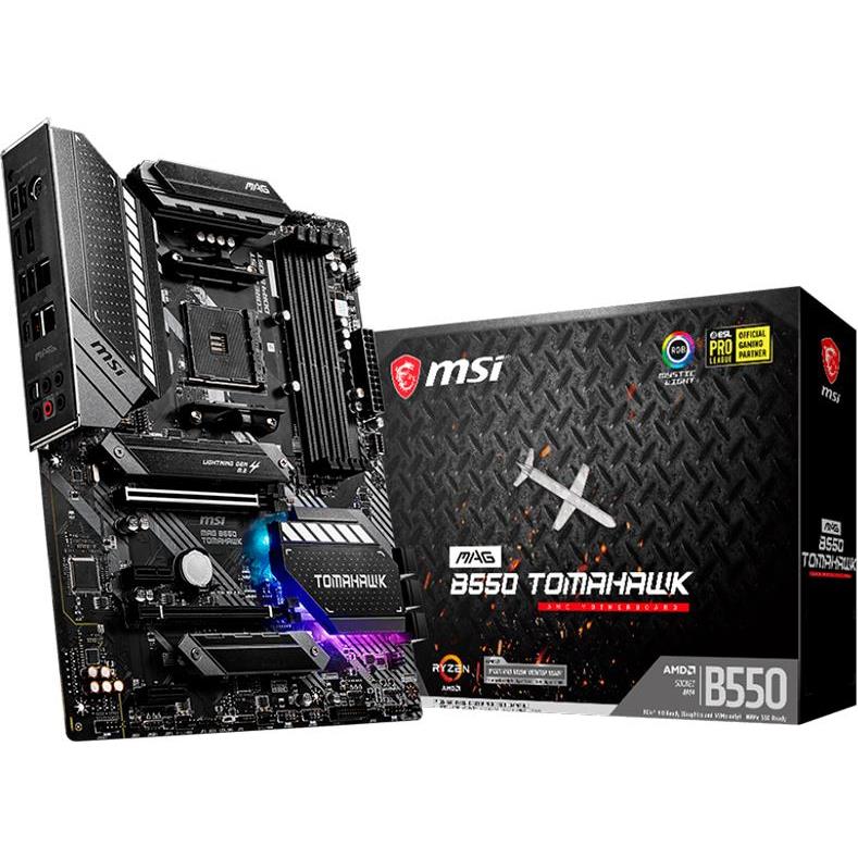 MSI Main Board Desktop MAG B550 TOMAHAWK (AM4, 4xDDR4, 2xPCI-E x16, 2xPCI-E x1, 2xM.2, 6xSATA3, HDMI, DP, ATX, retail) - Slika 2
