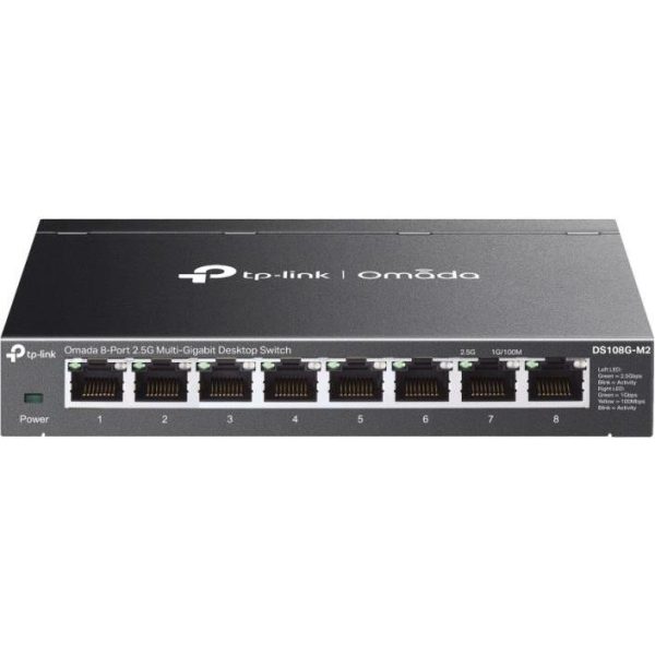 TP-Link Omada 8-port 2.5G Multi-Gigabit Desktop preklopnik (Switch), 8×10Mbps/100Mbps/1Gbps/2.5Gbps RJ45 Ports, Plug & Play, metalno kućište