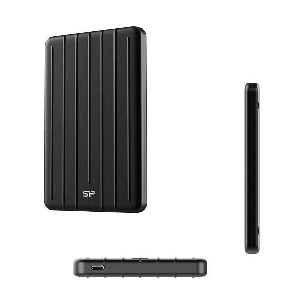 Silicon Power B75 Pro 1TB vanjski SSD disk 2.5" USB3.2 Gen2 (Type-C), crni, Military-grade shockproof