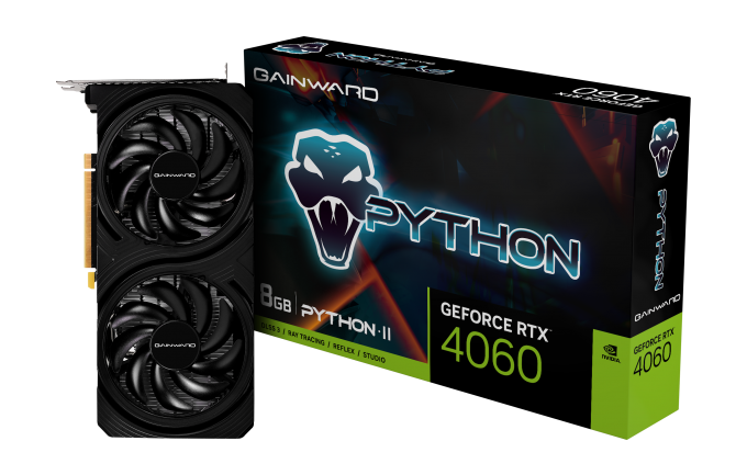 Gainward GF RTX4060 Python II, GDDR6, 8GB