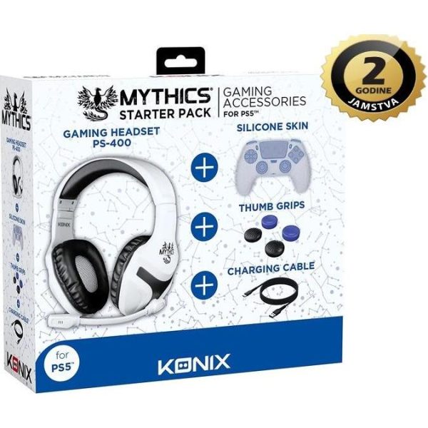 PlayStation starter set, sluš+mikr, palčani nasloni, kabel A-C, silikons zaštita
