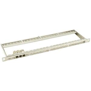 NaviaTec 0.5U Blank Patch Panel 24 Ports, 19", steel, for slim keystone