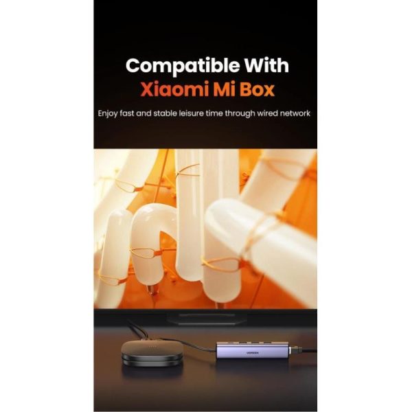 UGREEN USB Hub, USB-C na 3xUSB PD i 1xRJ45