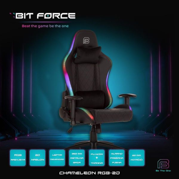 Bit Force Chameleon RGB-2D igraća stolica - Slika 10