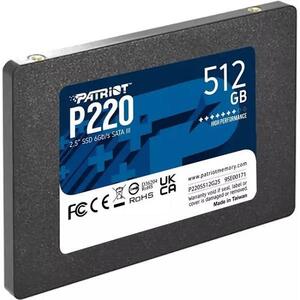 Patriot SSD P220 R550/W490, 512GB, 7mm, 2.5"