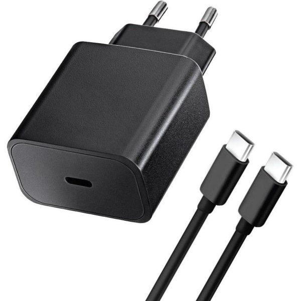 Punjač BLUE STAR Tip C + kabel Tip C-C PD QC4.0 3A 25W TFB-TC-25WPD, crni - Slika 2