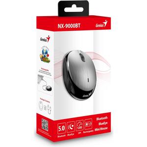 Genius NX 9000BT V2, Bluetooth, srebrna