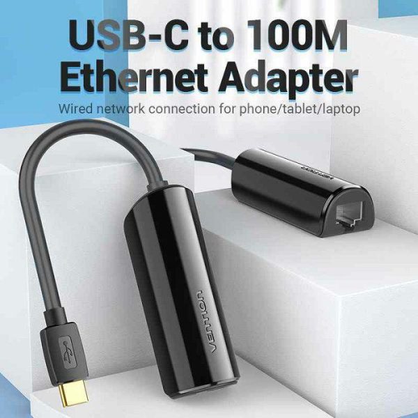 ADAPTER TIP C NA ETHERNET 100 mbs VENTION 0.15 m CFABB CRNI - Slika 4