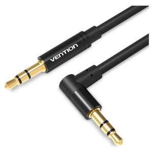 Vention 3.5mm Male to 90°Male Audio Cable 1M Black Metal Type
